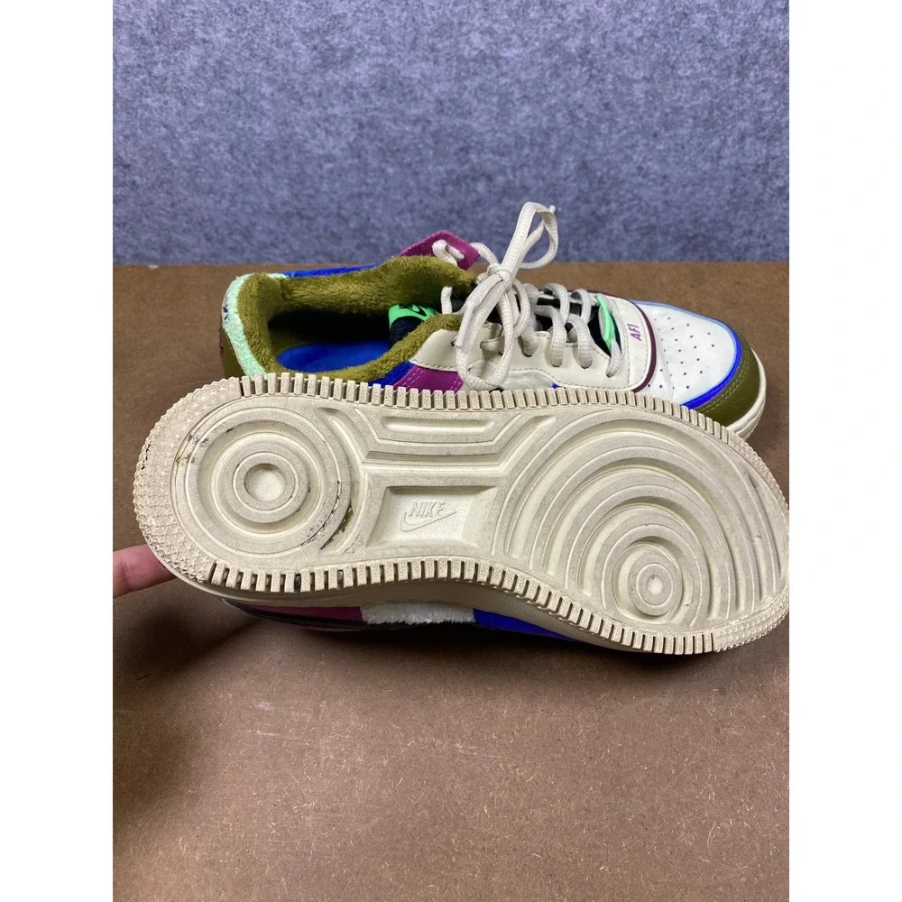 Nike Air Force 1 Shadow Wild Multi-Color Sneakers CT1985-500 Womens 8